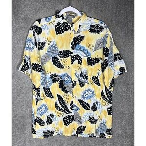 Vintage Berkley Shirtmakers Hawaiian Shirt Mens‎ Sz Large Short Sleeve Button Up